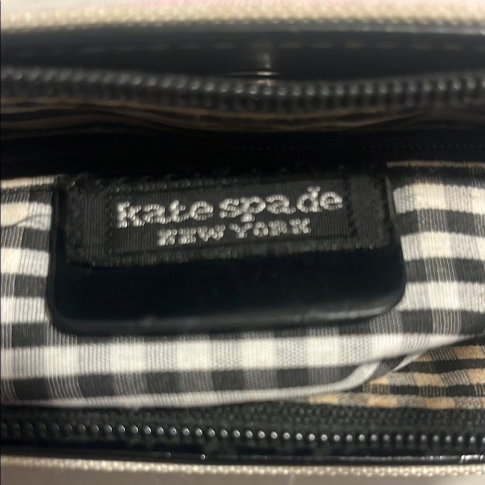 Kate Spade Pink and Black Shoulder Bag with Stripes - Picture 5 of 8